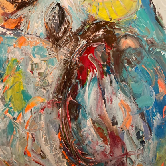 Original painting on canvas by  DorotaKormienkoArt 24x24x1inch - Picture 3 of 8